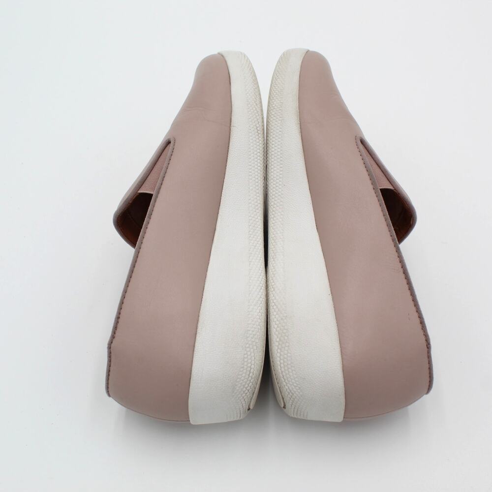 FitFlop Superskate Loafer Womens 8 Taupe Leather Comfort Slip On Shoe Summer - Picture 7 of 9